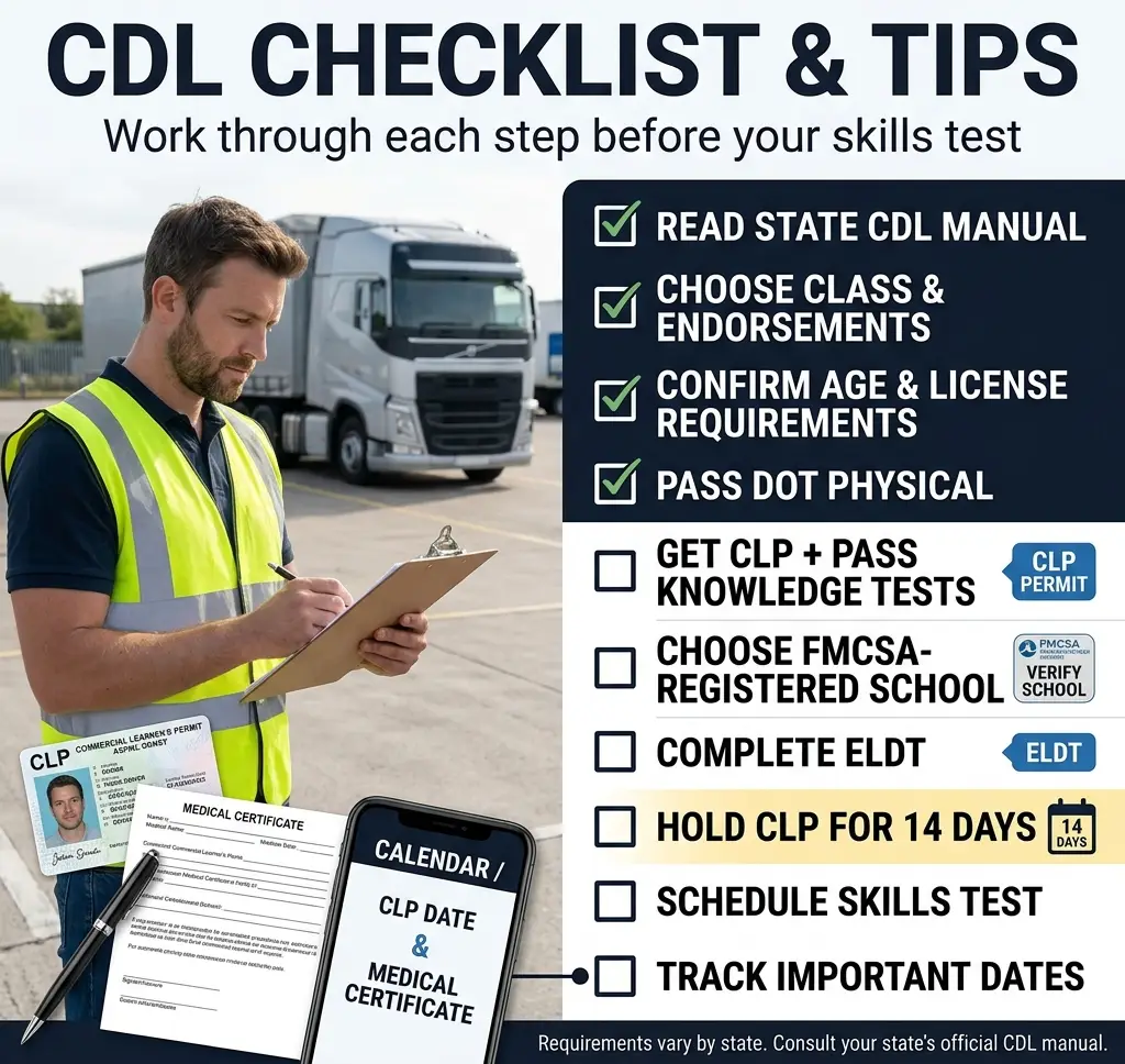 CDL Checklist and Tips