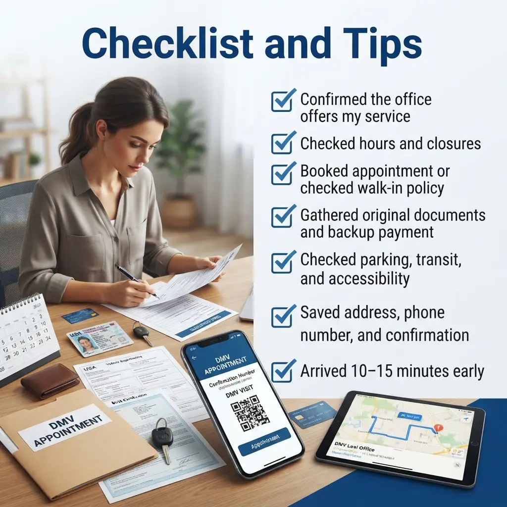 Checklist and Tips