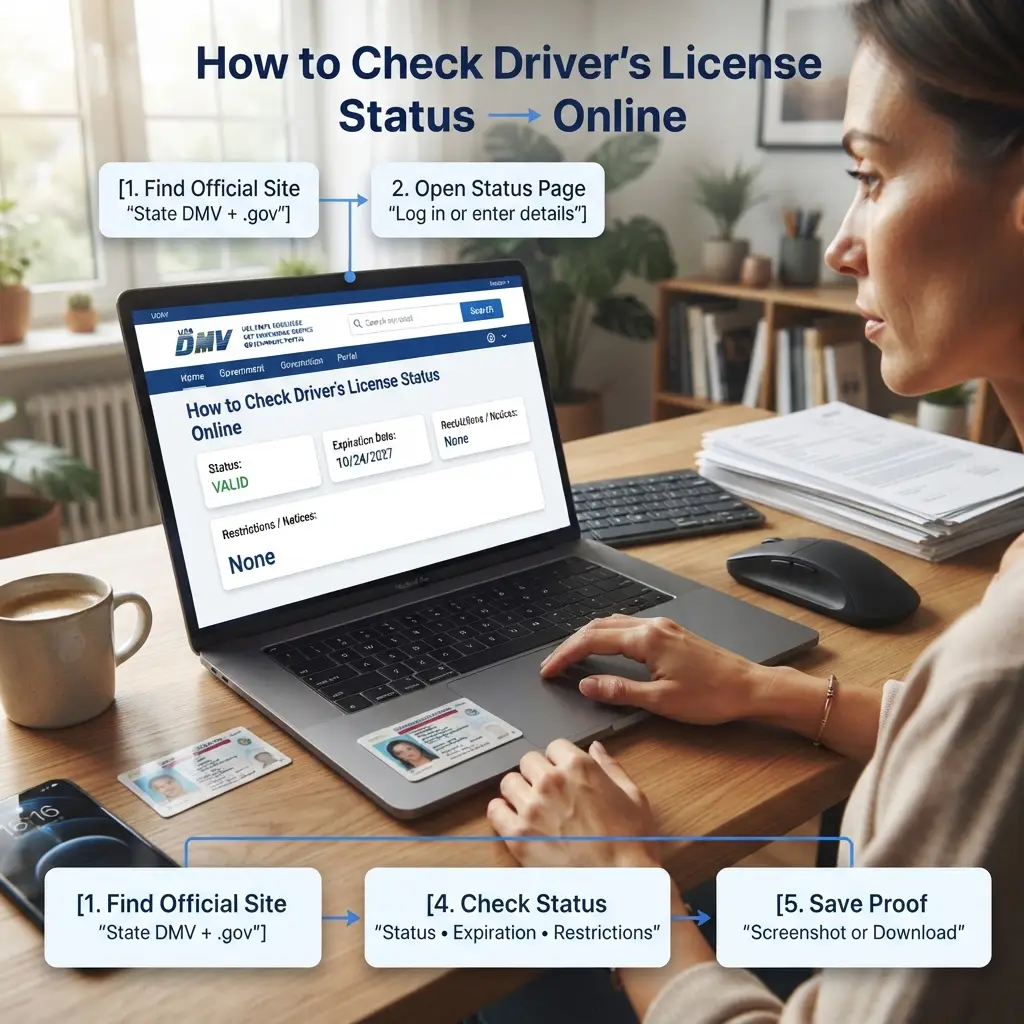 How to Check the Status of a New Card, Renewal, or REAL ID