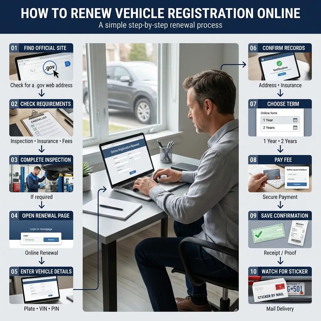 How to Renew Vehicle Registration Online: Step by Step