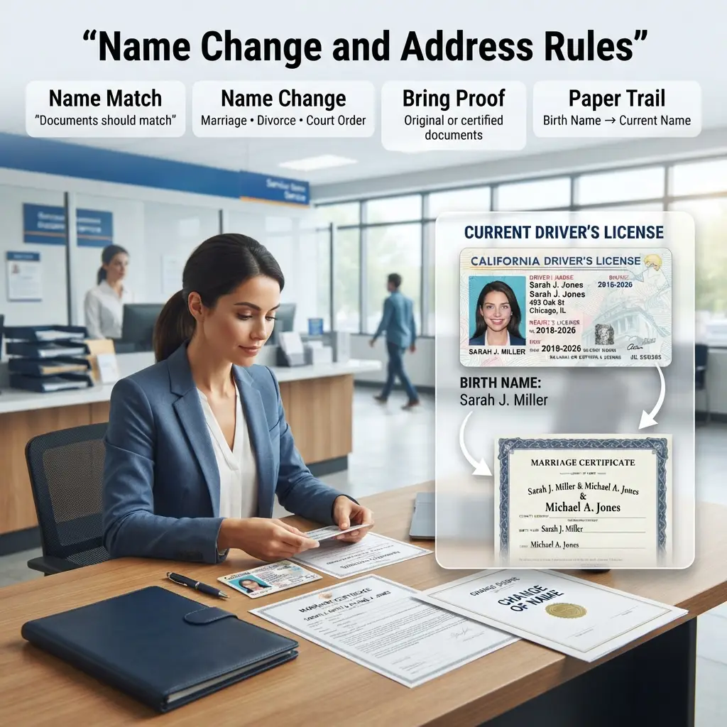 Name Change and Address Rules