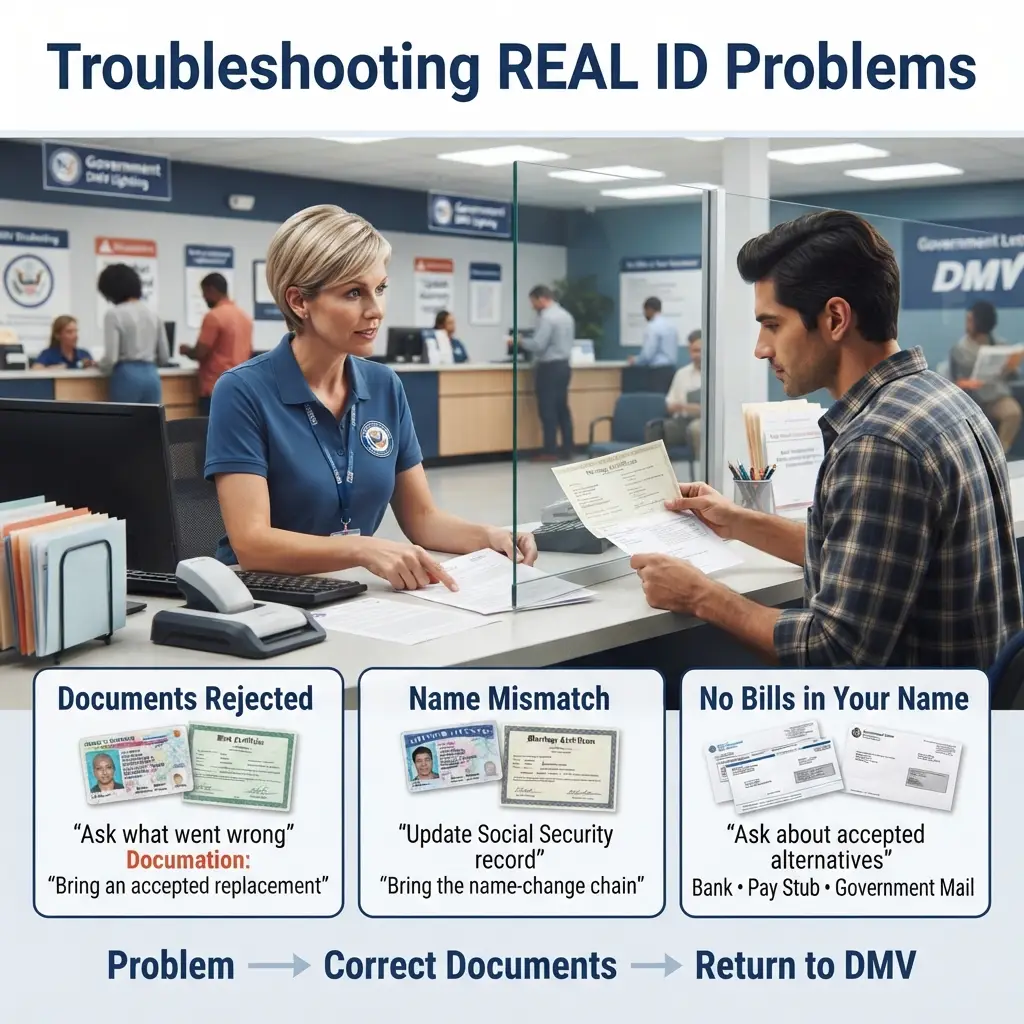 Troubleshooting REAL ID Problems