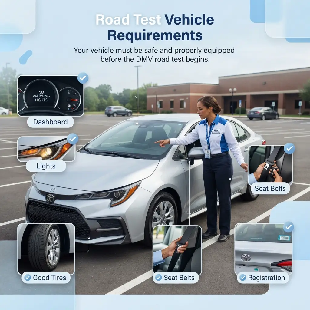 Vehicle Requirements for a Road Test