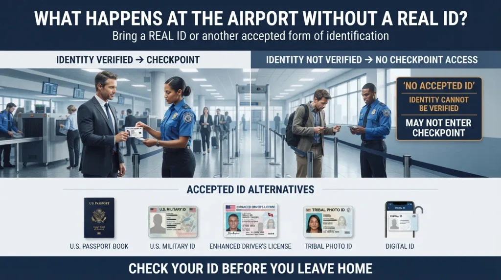 What Happens at the Airport Without a REAL ID?
