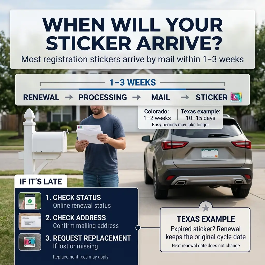 When Will Your Sticker Arrive?