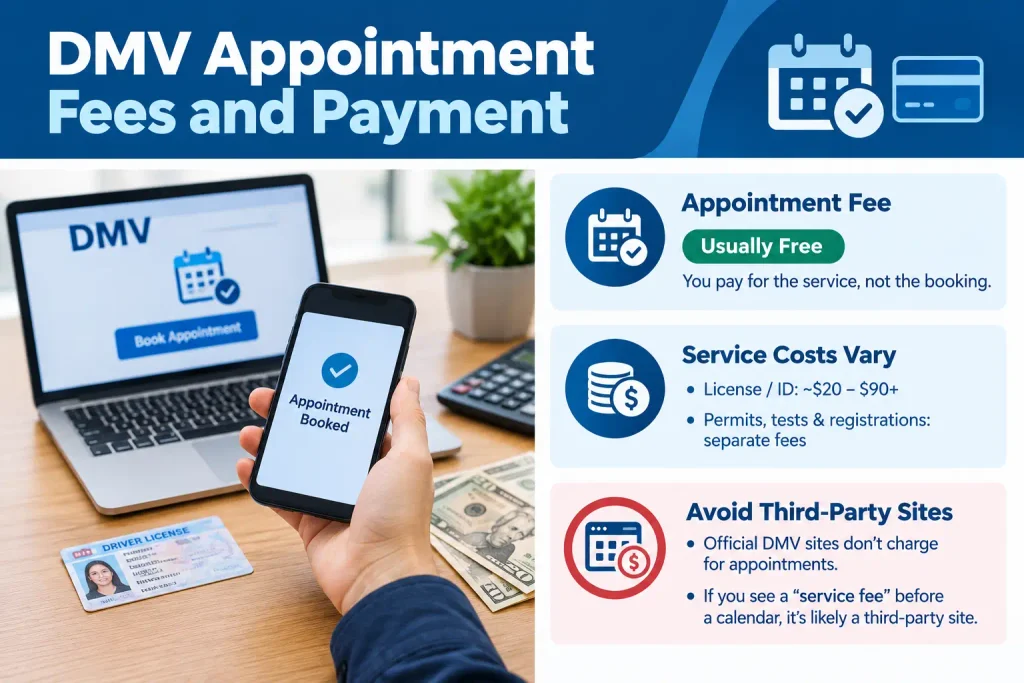 DMV Appointment Fees and Payment